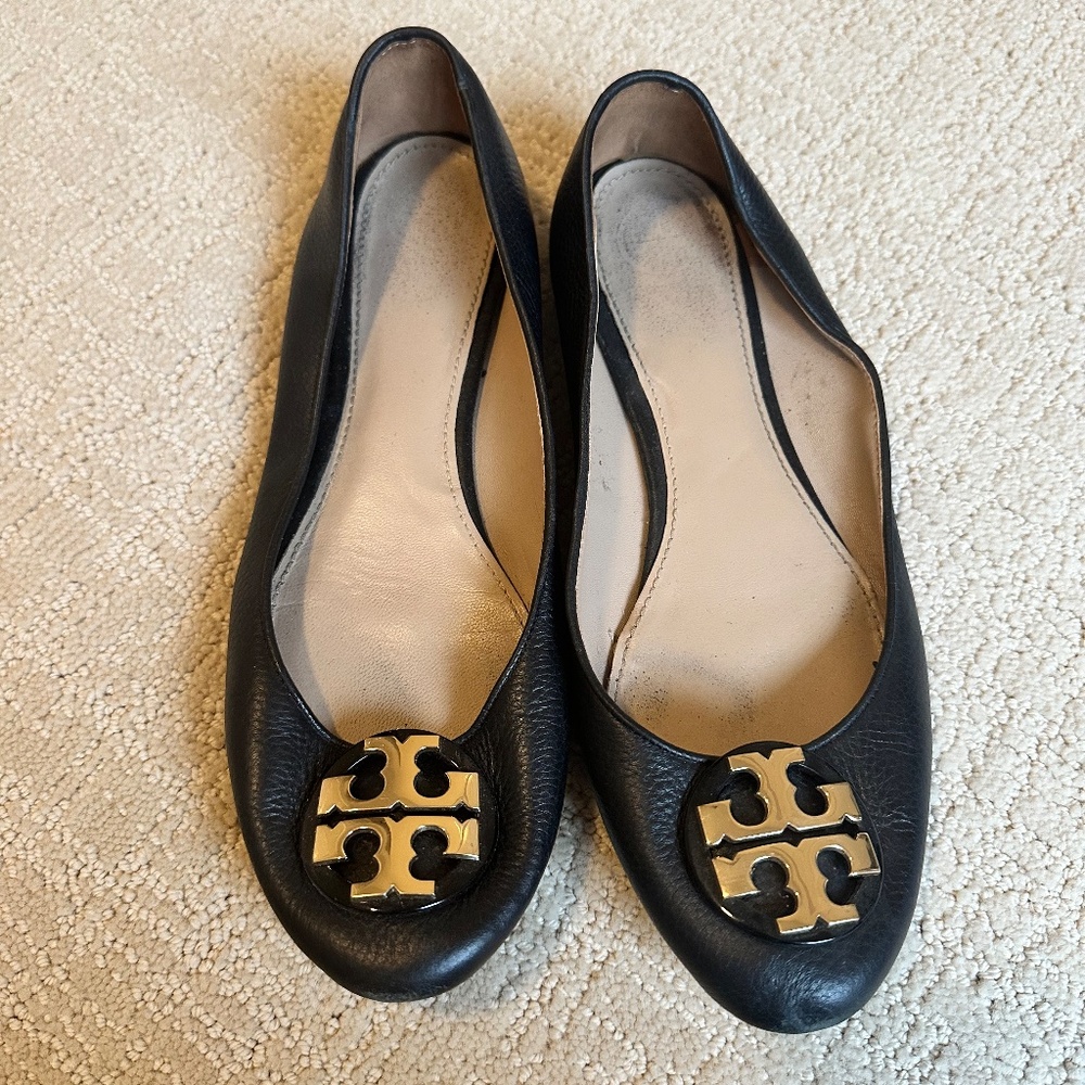 Tory Burch Black Ballet Shoes